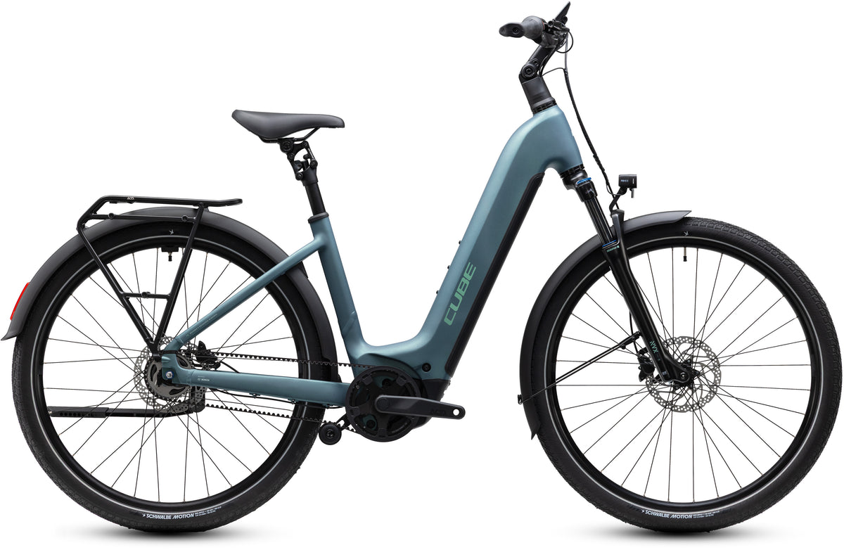 CUBE TOURING HYBRID DELUXE SLX 800 URBAN eBIKE 2027 GREENGRANIT 'N' GREEN (EASY ENTRY)