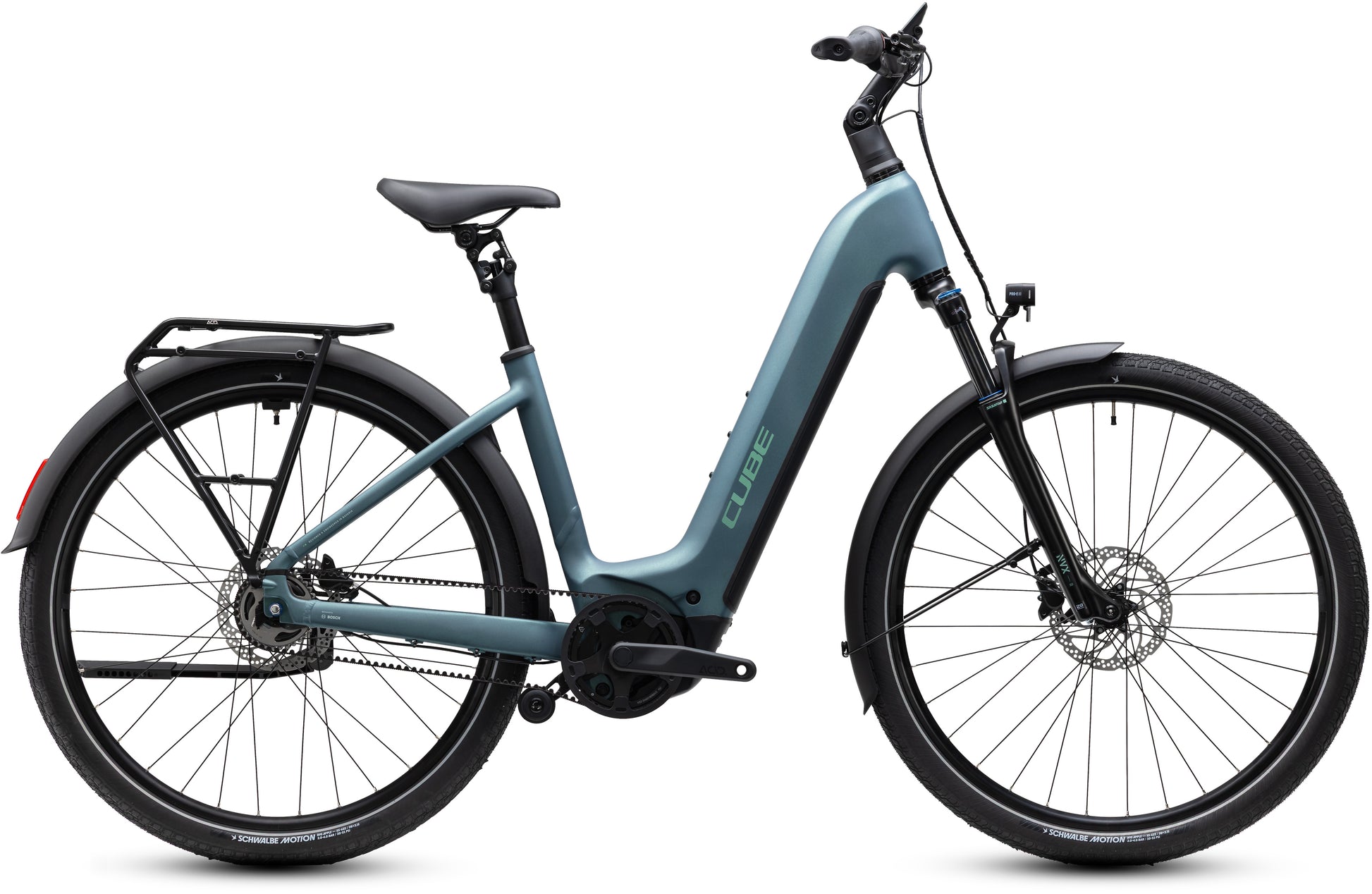 CUBE TOURING HYBRID DELUXE SLX 800 URBAN eBIKE 2027 GREENGRANIT 'N' GREEN (EASY ENTRY)