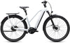 CUBE KATHMANDU HYBRID DELUXE PRO 800 eTOURING BIKE 2027 METALLICWHITE 'N' CHROME (TRAPEZE)