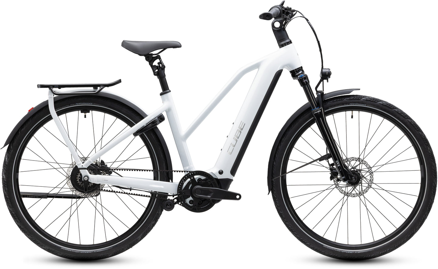 CUBE KATHMANDU HYBRID DELUXE PRO 800 eTOURING BIKE 2027 METALLICWHITE 'N' CHROME (TRAPEZE)