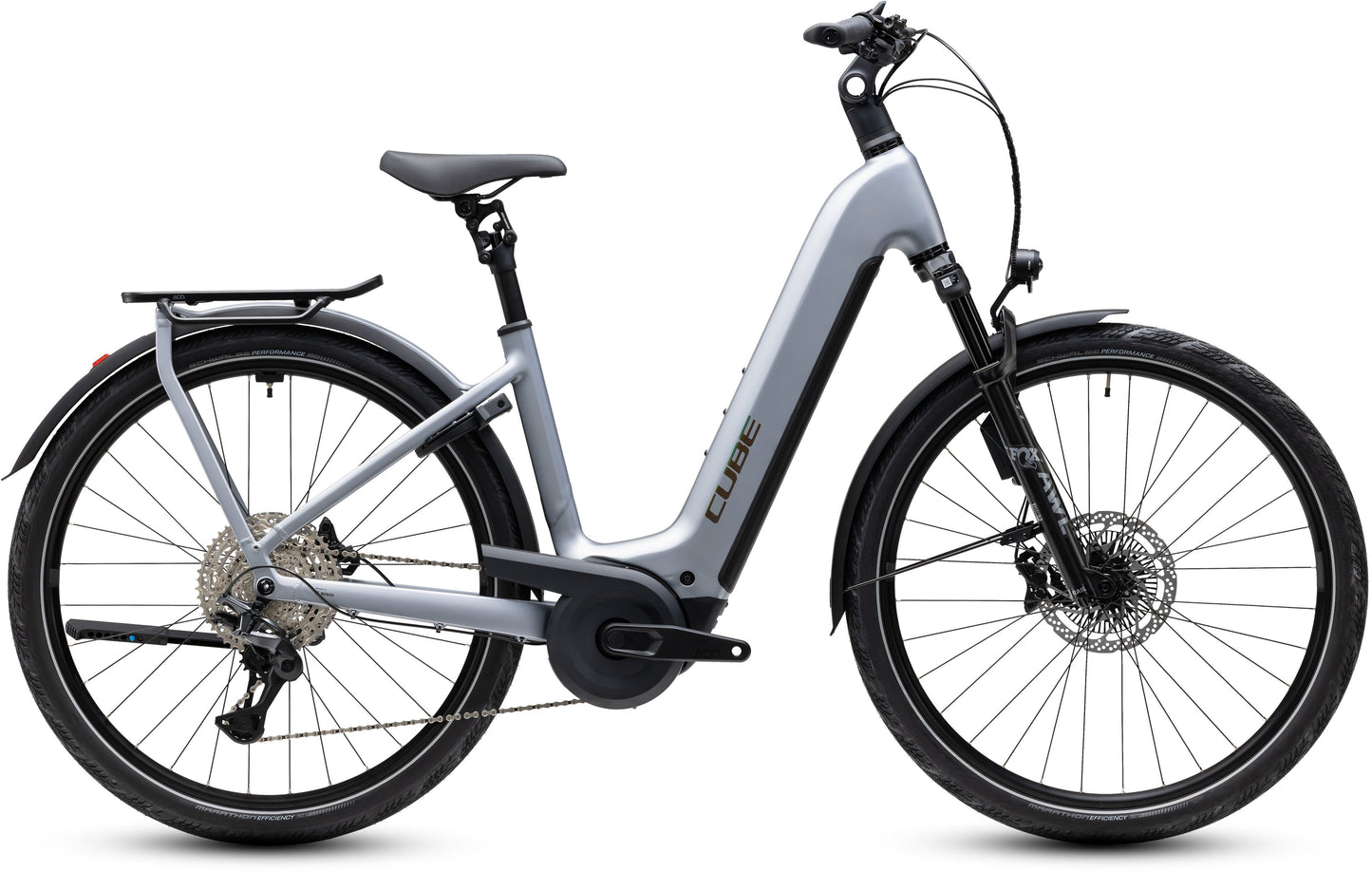 CUBE KATHMANDU HYBRID EXC 800 eTOURING BIKE 2027 SLATEGREY 'N' CHROME (EASY ENTRY)