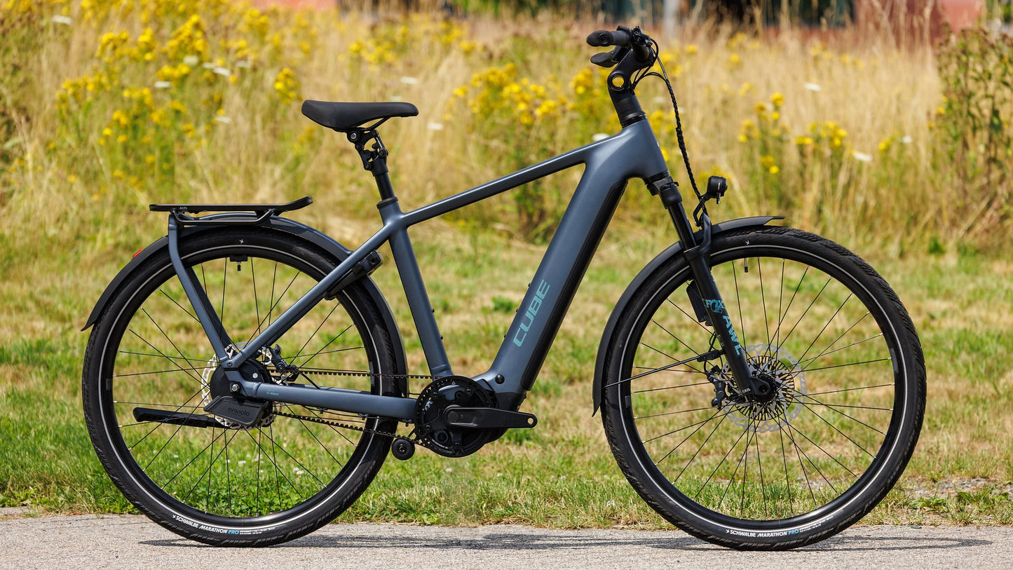 CUBE KATHMANDU HYBRID DELUXE SLX 800 eTOURING BIKE 2027 MINERALBLUE 'N' BLUE
