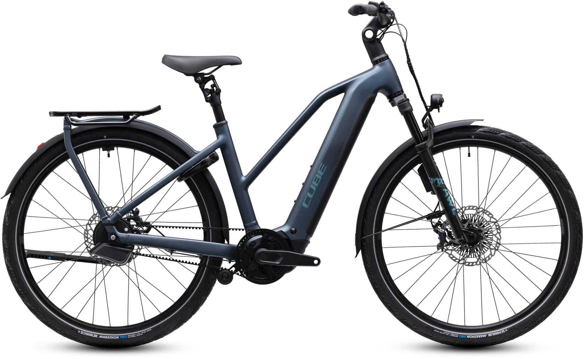 CUBE KATHMANDU HYBRID DELUXE SLX 800 eTOURING BIKE 2027 MINERALBLUE 'N' BLUE (TRAPEZE)