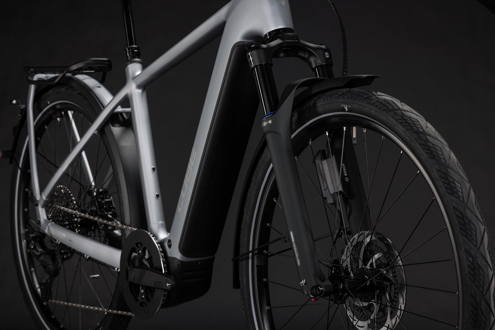CUBE KATHMANDU HYBRID 45 800 eTOURING BIKE 2027 SLATEGREY 'N' CHROME