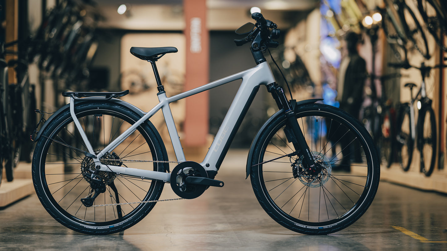 CUBE KATHMANDU HYBRID 45 800 eTOURING BIKE 2027 SLATEGREY 'N' CHROME