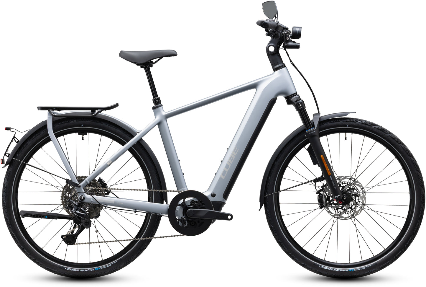CUBE KATHMANDU HYBRID 45 800 eTOURING BIKE 2027 SLATEGREY 'N' CHROME