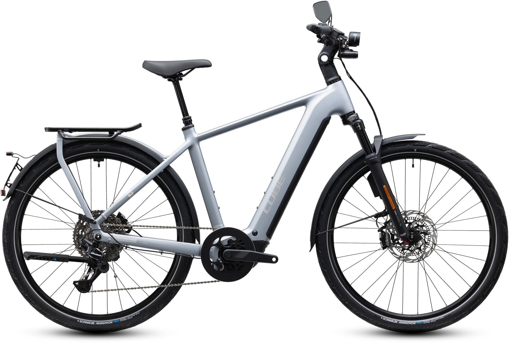 CUBE KATHMANDU HYBRID 45 800 eTOURING BIKE 2027 SLATEGREY 'N' CHROME