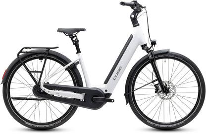 CUBE SUPREME RT HYBRID COMFORT EX 600 URBAN eBIKE 2027 METALLICWHITE 'N' REFLEX (EASY ENTRY)