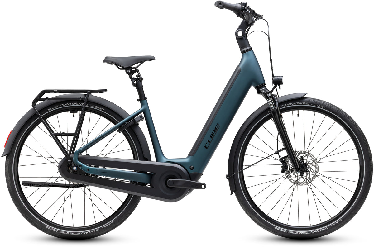 CUBE SUPREME RT HYBRID COMFORT EX 600 URBAN eBIKE 2027 ROYALGREEN 'N' BLACK (EASY ENTRY)