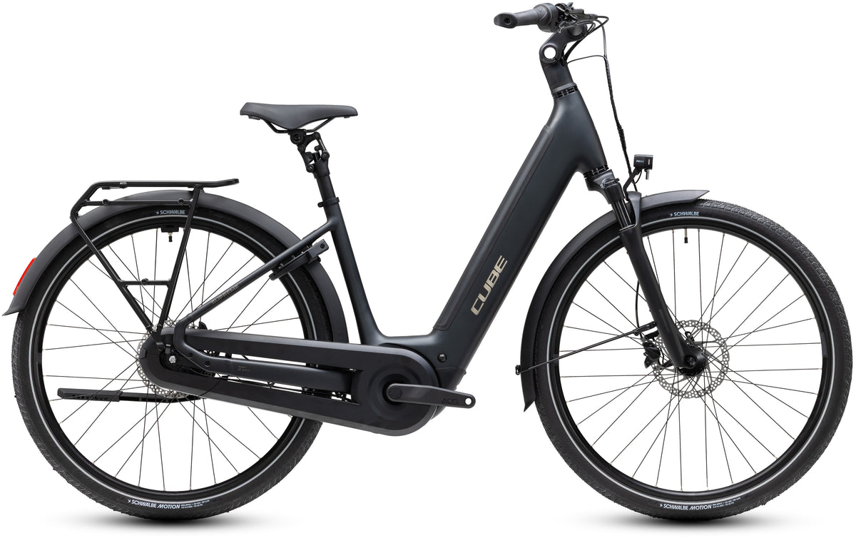 CUBE SUPREME HYBRID COMFORT PRO 600 URBAN eBIKE 2027 GREY 'N' CHROME (EASY ENTRY)
