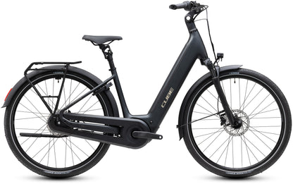 CUBE SUPREME HYBRID COMFORT PRO 600 URBAN eBIKE 2027 GREY 'N' CHROME (EASY ENTRY)