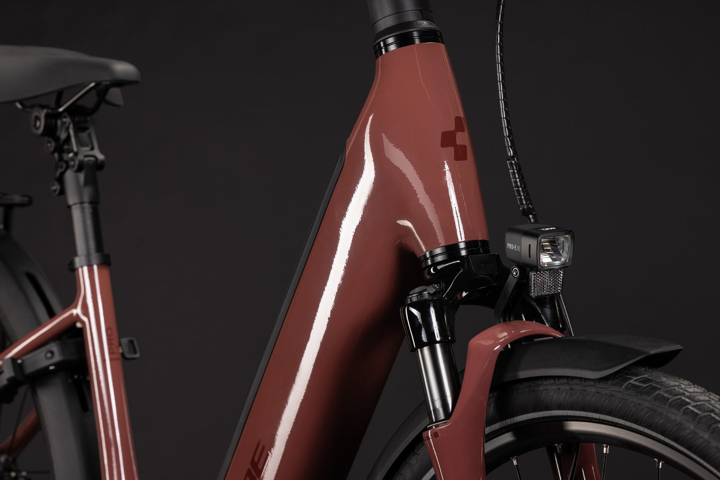CUBE SUPREME HYBRID COMFORT PRO 600 URBAN eBIKE 2027 BURGUNDY 'N' CLARET (EASY ENTRY)