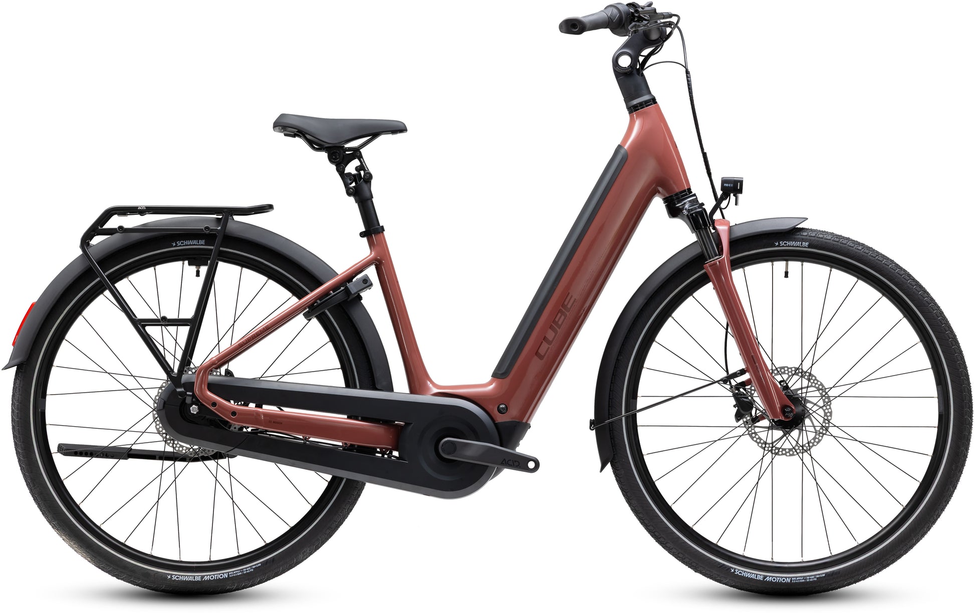 CUBE SUPREME HYBRID COMFORT PRO 600 URBAN eBIKE 2027 BURGUNDY 'N' CLARET (EASY ENTRY)