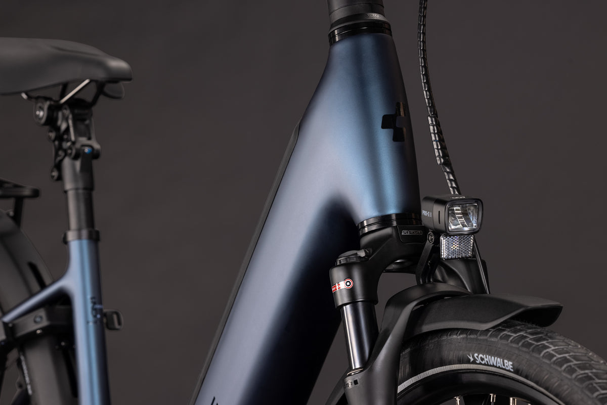 CUBE SUPREME HYBRID DELUXE ONE 600 URBAN eBIKE 2027 NAVYBLACK 'N' BLACK (EASY ENTRY)