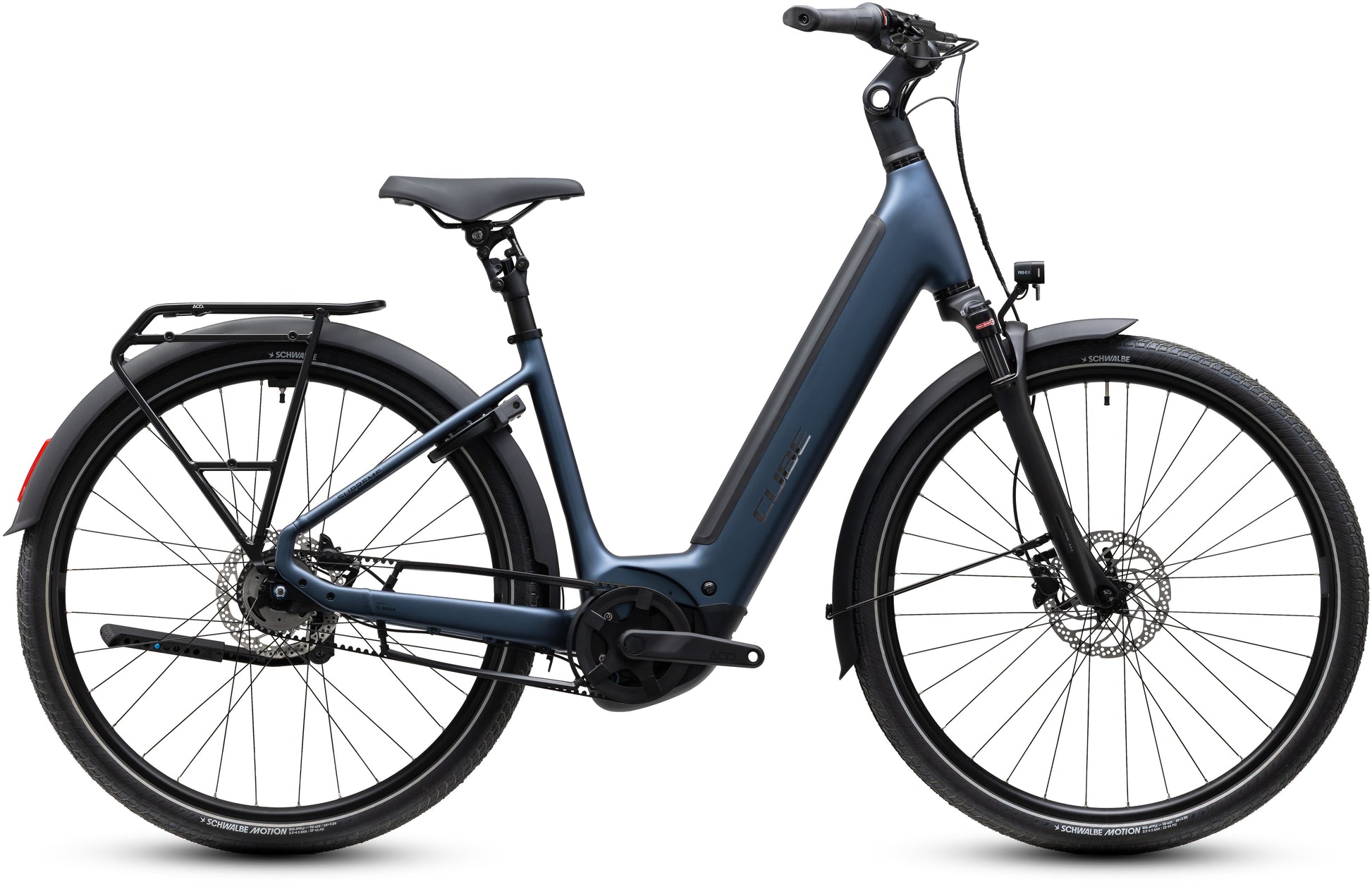 CUBE SUPREME HYBRID DELUXE ONE 600 URBAN eBIKE 2027 NAVYBLACK 'N' BLACK (EASY ENTRY)