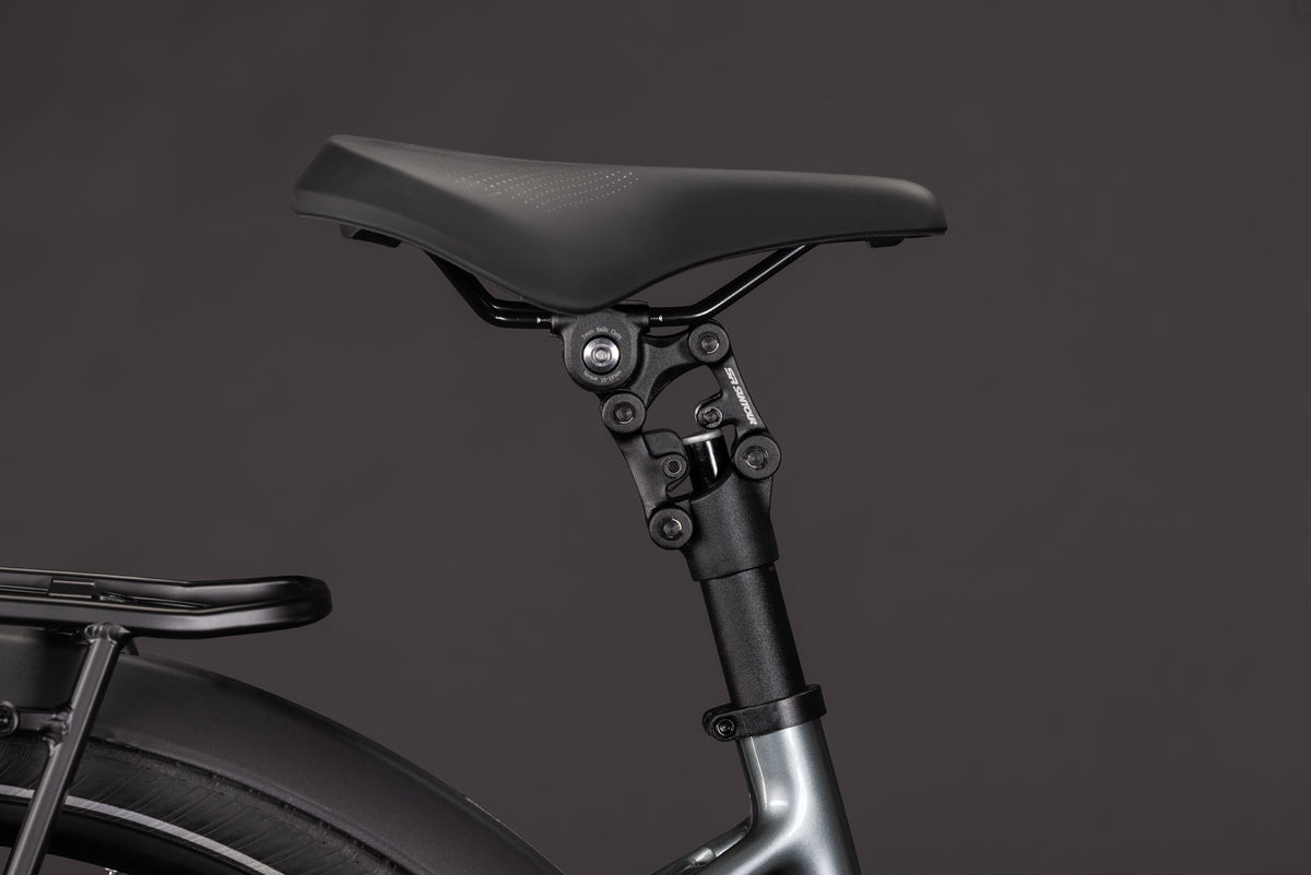 CUBE SUPREME RT HYBRID DELUXE EX 600 URBAN eBIKE 2027 QUICKSILVER 'N' GREY (EASY ENTRY)