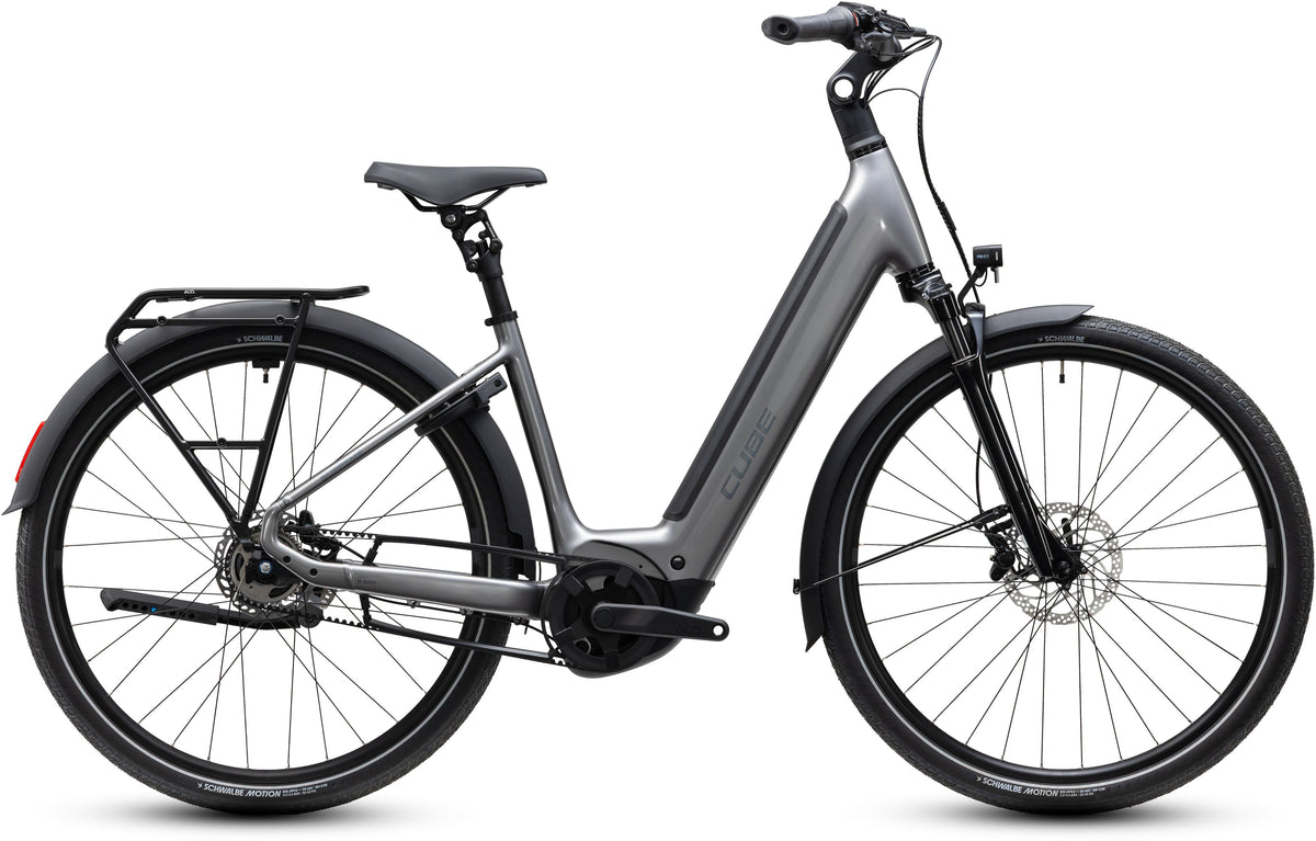 CUBE SUPREME RT HYBRID DELUXE EX 600 URBAN eBIKE 2027 QUICKSILVER 'N' GREY (EASY ENTRY)