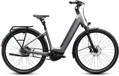 CUBE SUPREME RT HYBRID DELUXE EX 600 URBAN eBIKE 2027 QUICKSILVER 'N' GREY (EASY ENTRY)