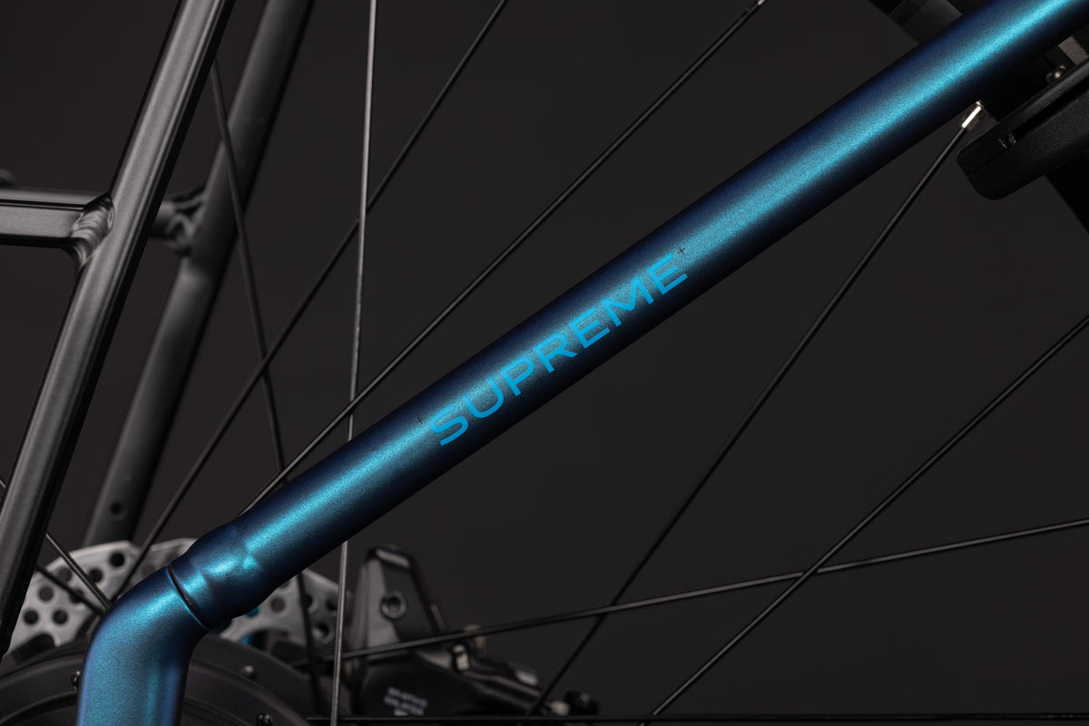 CUBE SUPREME HYBRID DELUXE PRO 600 URBAN eBIKE 2027 NEBULA 'N' BLUE (EASY ENTRY)