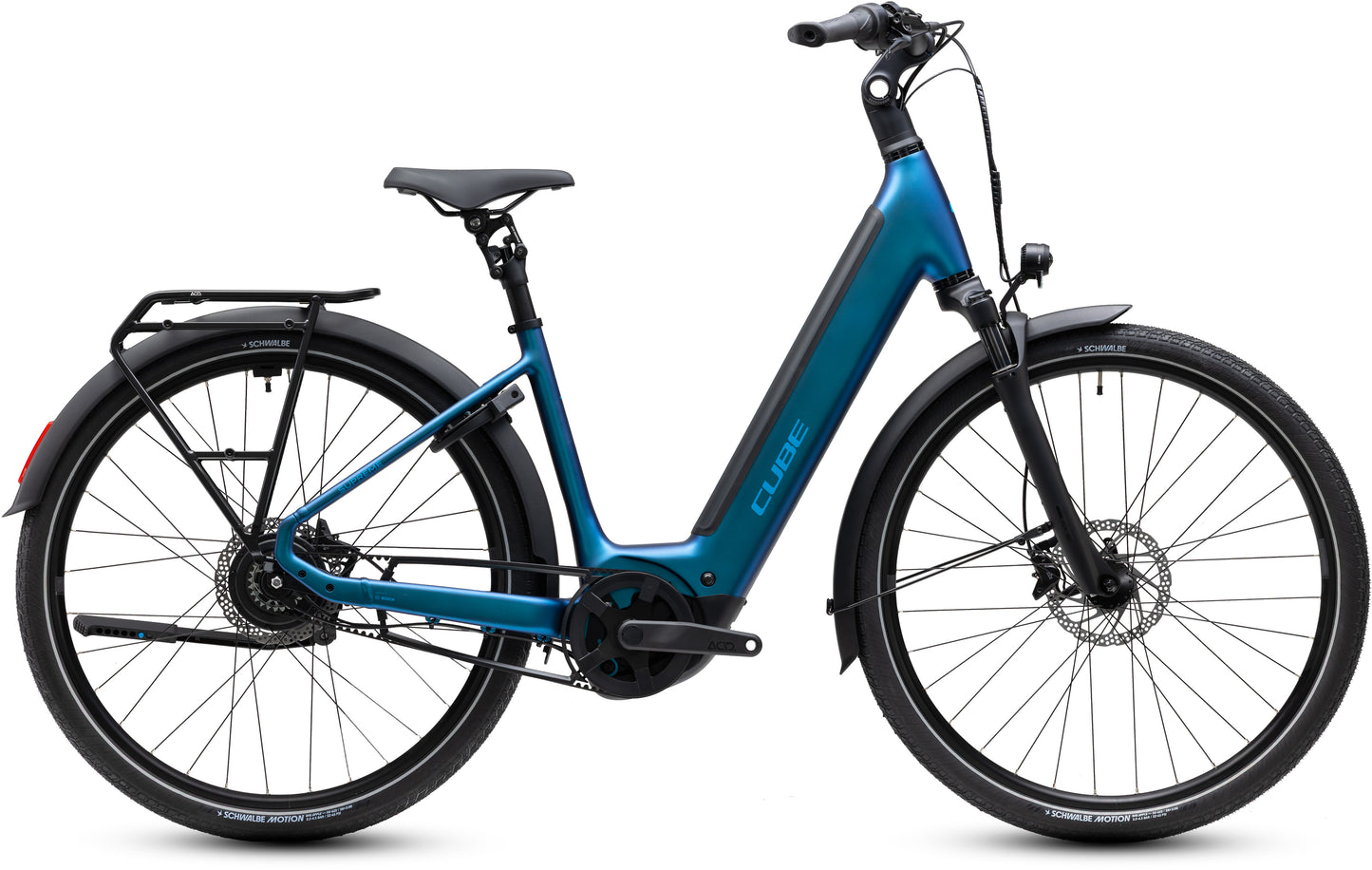 CUBE SUPREME HYBRID DELUXE PRO 600 URBAN eBIKE 2027 NEBULA 'N' BLUE (EASY ENTRY)