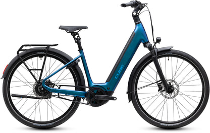 CUBE SUPREME HYBRID DELUXE PRO 600 URBAN eBIKE 2027 NEBULA 'N' BLUE (EASY ENTRY)