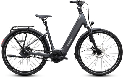 CUBE SUPREME HYBRID DELUXE SLT 600 URBAN eBIKE 2027 SLABGREY 'N' CHROME (EASY ENTRY)