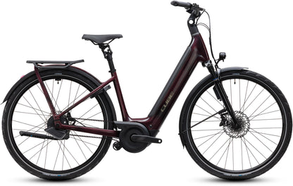 CUBE SUPREME HYBRID C:62 DELUXE SLT 600 URBAN eBIKE 2027 LIQUIDRED 'N' CHROME (EASY ENTRY)