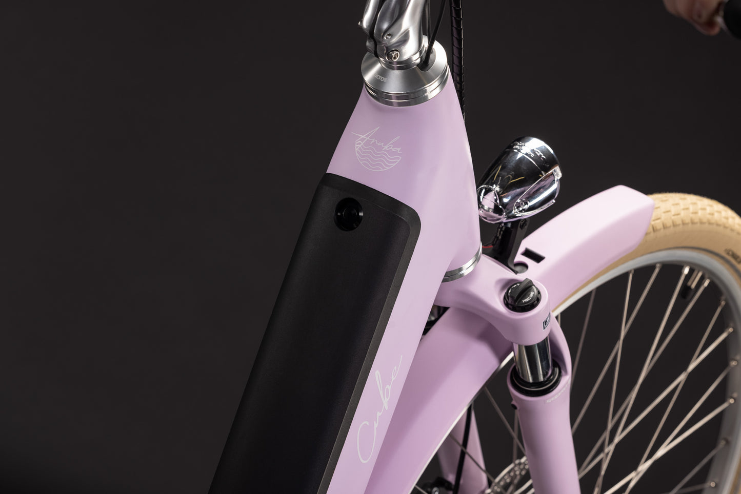 CUBE ARUBA HYBRID 600 URBAN eBIKE 2027 COTTONCANDY 'N' CREME (EASY ENTRY)