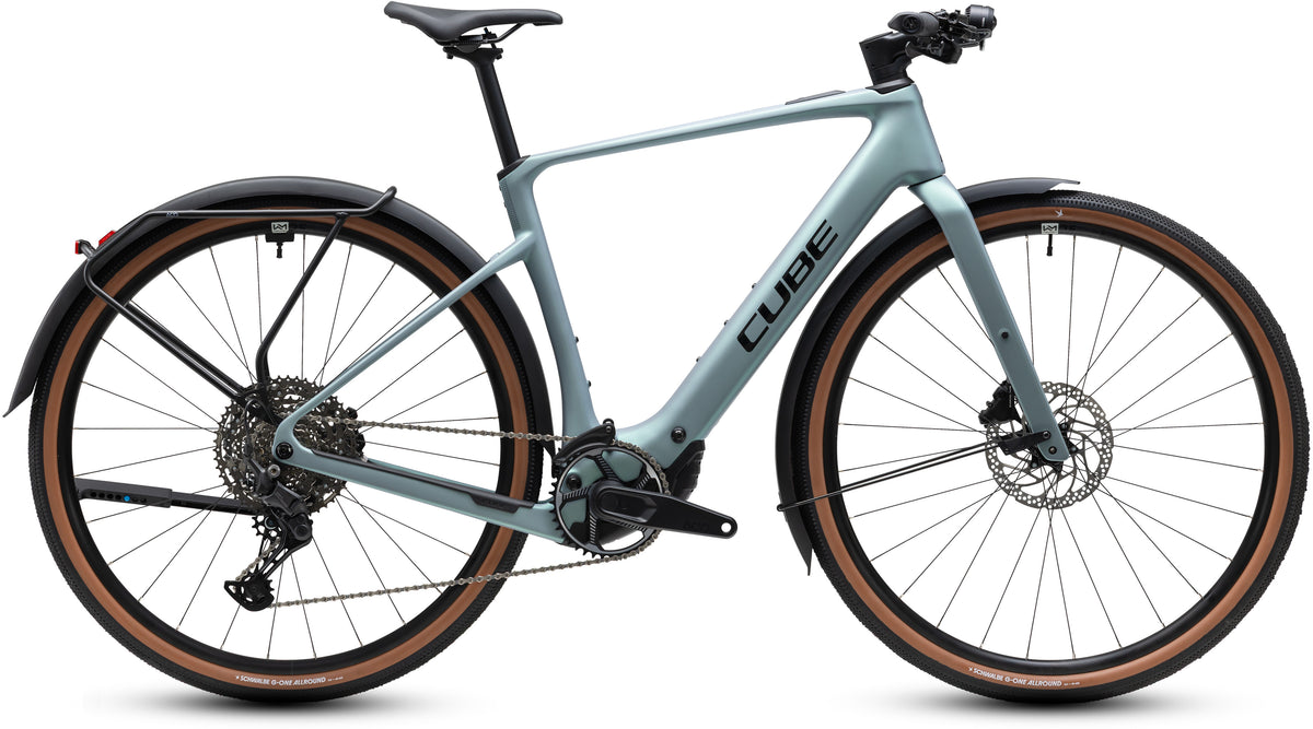 CUBE NULANE HYBRID C:62 RACE 400X FE GRAVEL eBIKE 2027 SEAGREY 'N' BLACK