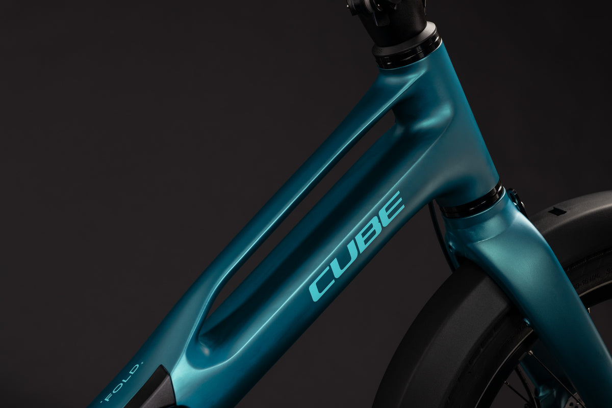 CUBE FOLD HYBRID DELUXE 540 FOLDING eBIKE 2027 METALLICPETROL 'N' SEA