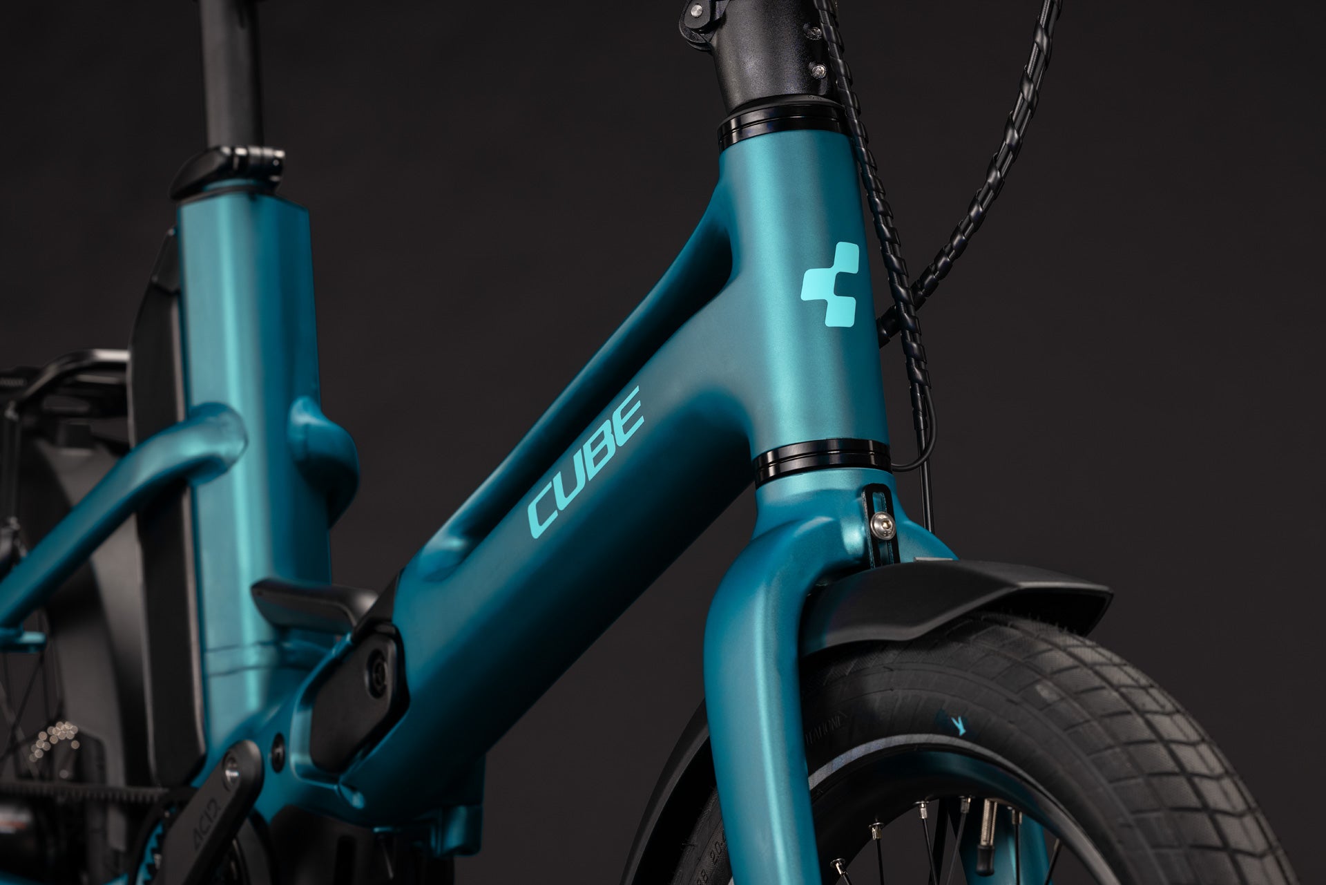 CUBE FOLD HYBRID DELUXE 540 FOLDING eBIKE 2027 METALLICPETROL 'N' SEA