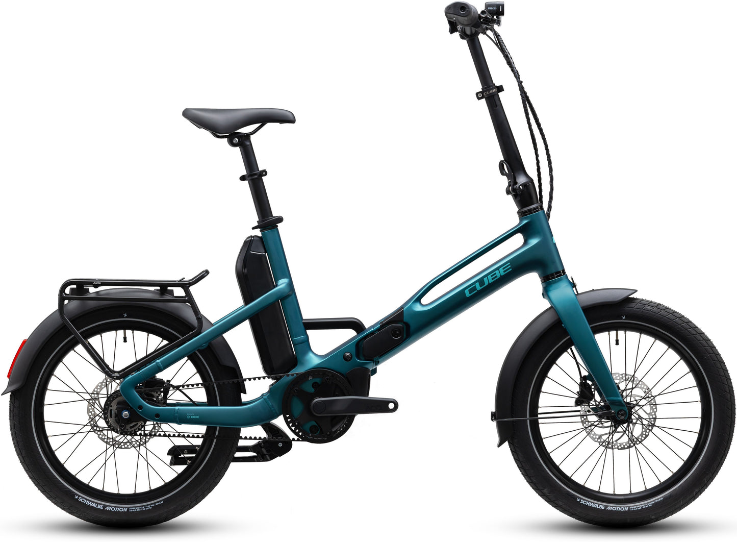 CUBE FOLD HYBRID DELUXE 540 FOLDING eBIKE 2027 METALLICPETROL 'N' SEA