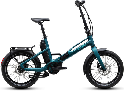 CUBE FOLD HYBRID DELUXE 540 FOLDING eBIKE 2027 METALLICPETROL 'N' SEA