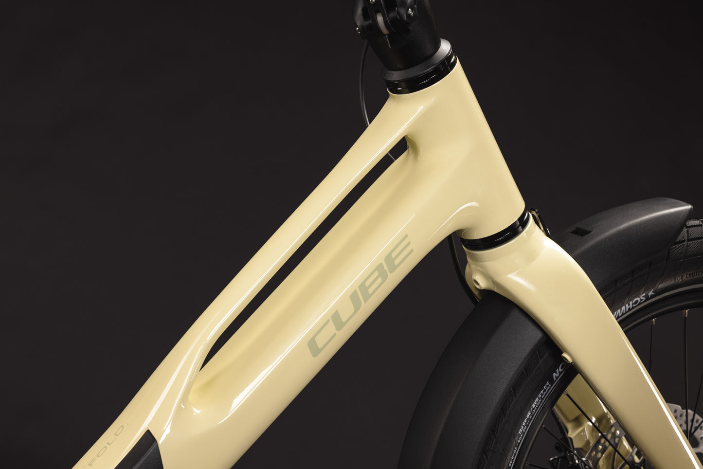 CUBE FOLD HYBRID DELUXE 540 FOLDING eBIKE 2027 PALEYELLOW 'N' SAGE)