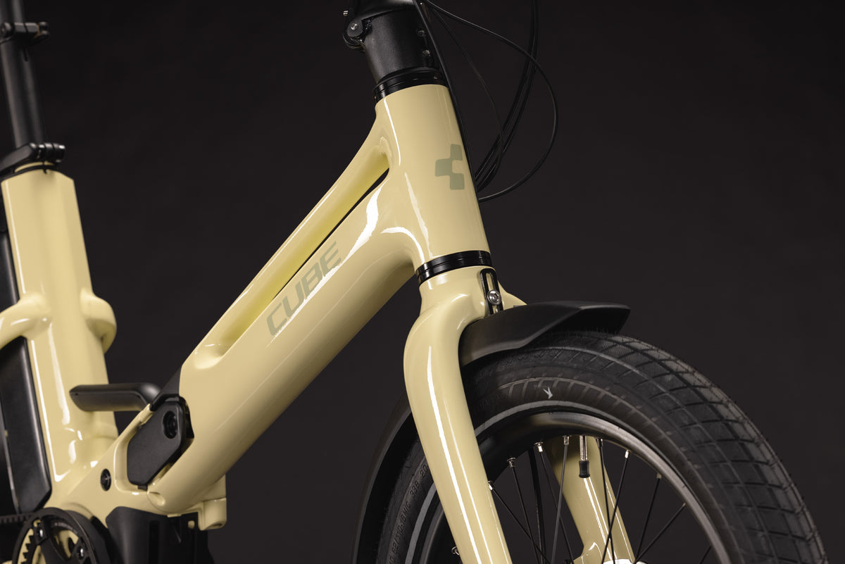 CUBE FOLD HYBRID DELUXE 540 FOLDING eBIKE 2027 PALEYELLOW 'N' SAGE)