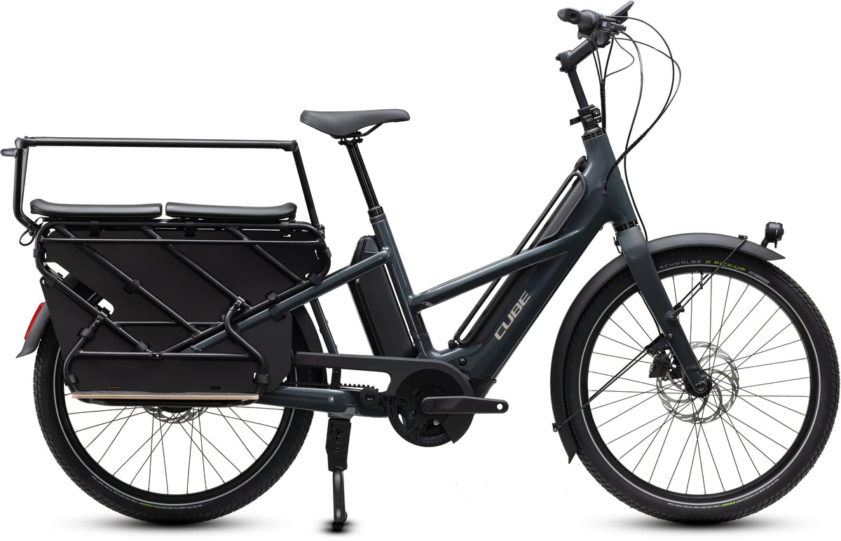 CUBE LONGTAIL HYBRID DELUXE FAMILY 800 CARGO eBIKE 2027 SHADOWGREY 'N' GREY