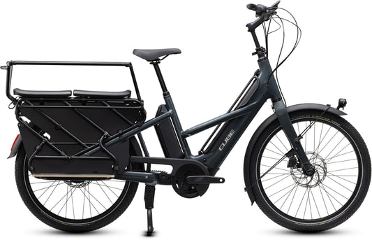 CUBE LONGTAIL HYBRID DELUXE FAMILY 800 CARGO eBIKE 2027 SHADOWGREY 'N' GREY