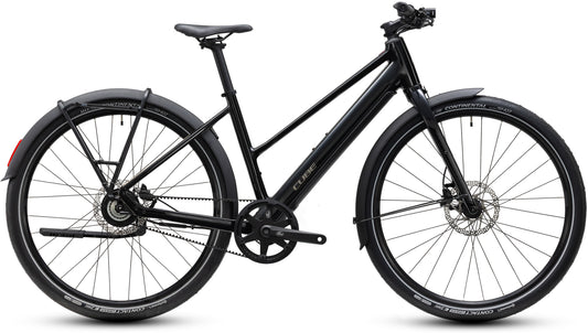 CUBE EDITOR HYBRID PRO 360 FE URBAN eBIKE 2027 BLACK 'N' IRONGREY (TRAPEZE)