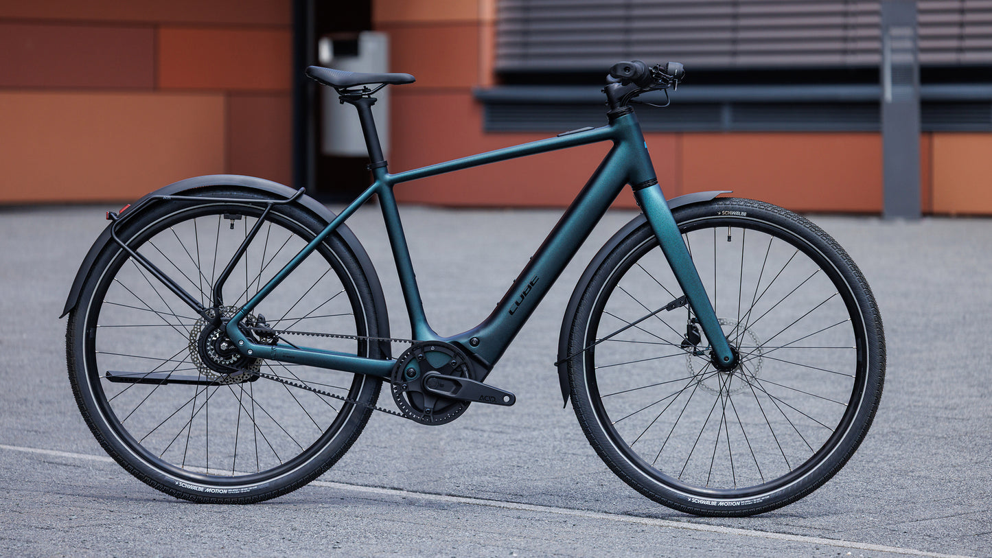 CUBE EDITOR HYBRID SLX 400X FE URBAN eBIKE 2027 GLITTERTEAL 'N' BLACK