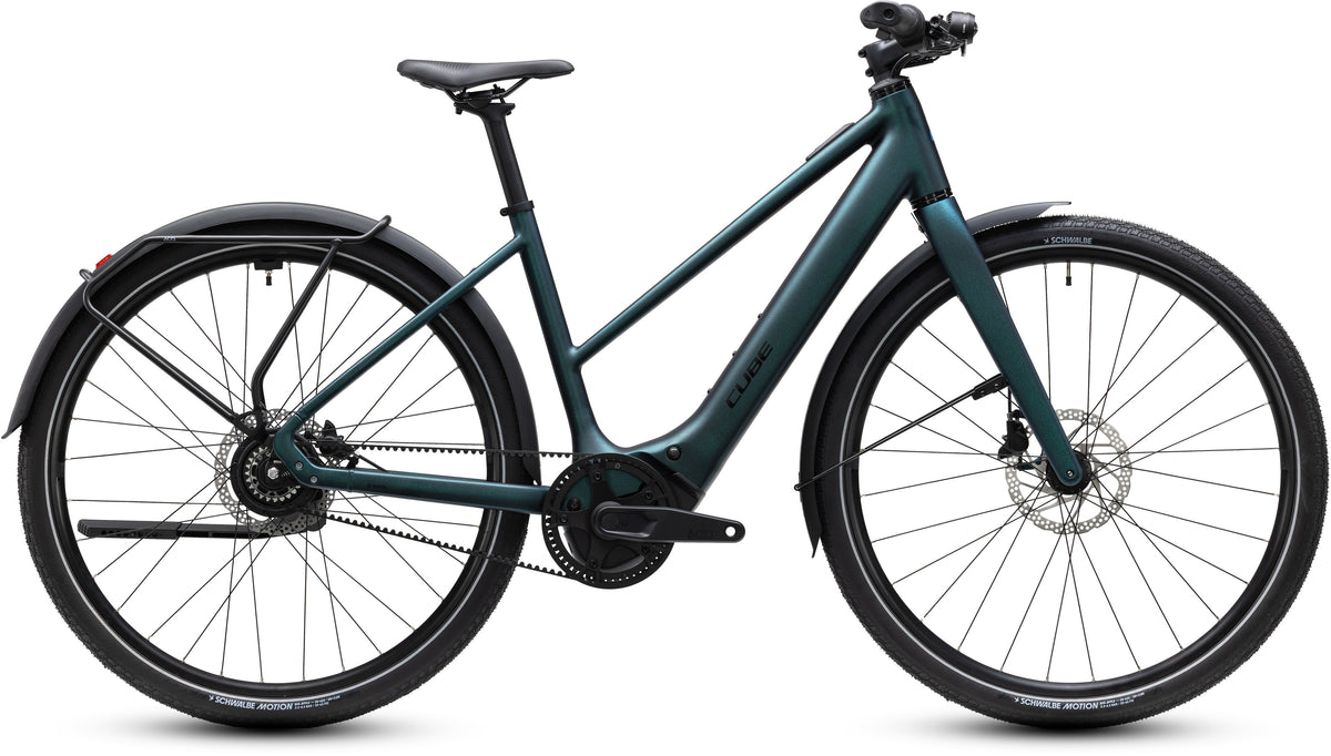 CUBE EDITOR HYBRID SLX 400X FE URBAN eBIKE 2027 GLITTERTEAL 'N' BLACK (TRAPEZE)