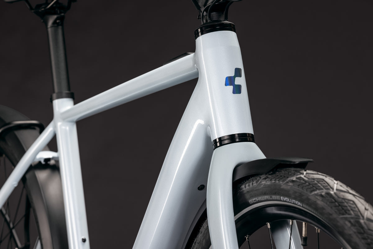 CUBE EDITOR HYBRID SLT 400X FE URBAN eBIKE 2027 GLACIER 'N' PRIZM