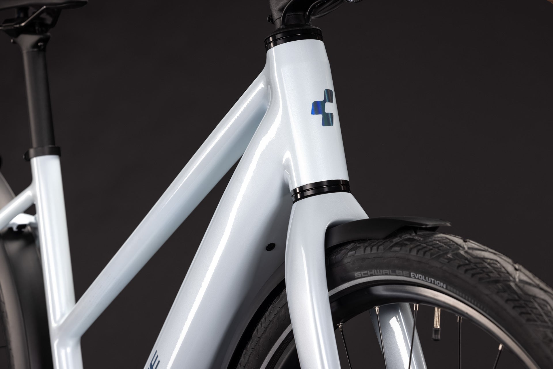 CUBE EDITOR HYBRID SLT 400X FE URBAN eBIKE 2027 GLACIER 'N' PRIZM (TRAPEZE)