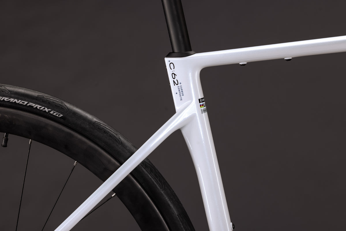 CUBE ATTAIN C:62 SLX ROAD BIKE 2027 METALLICWHITE 'N' BLACK