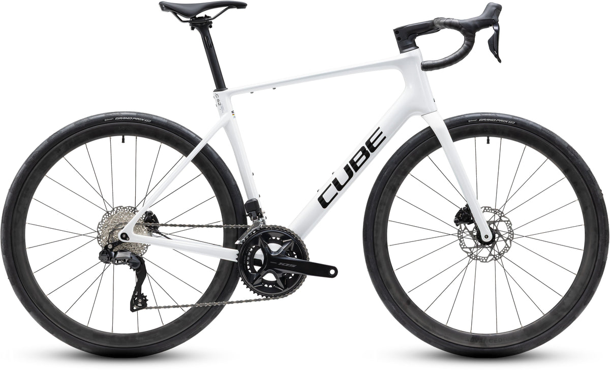 CUBE ATTAIN C:62 SLX ROAD BIKE 2027 METALLICWHITE 'N' BLACK