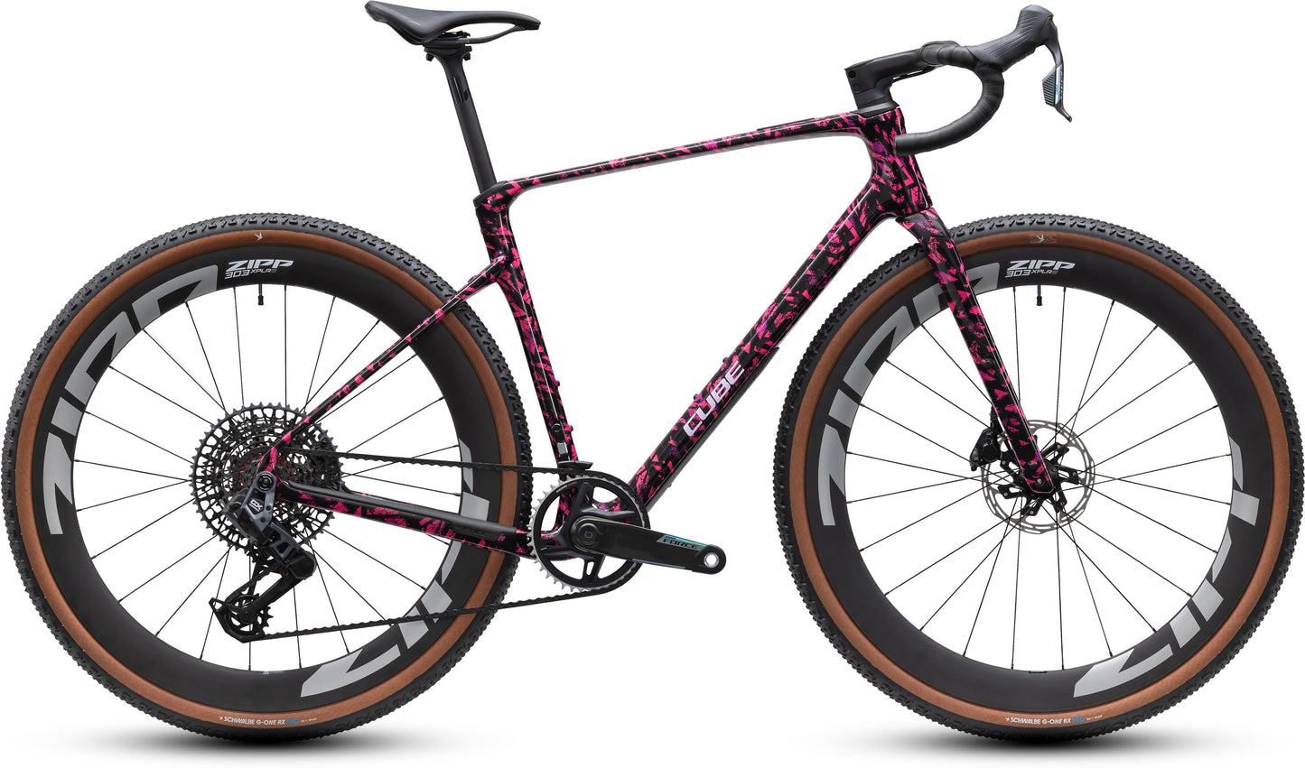 CUBE NUROAD C:62 SLX GRAVEL BIKE 2027 PINKACTION 'N' BLACK
