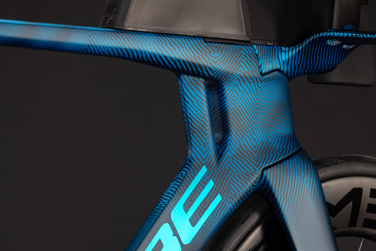 CUBE AERIUM C:68X SLT TRIATHLON BIKE 2027 LIQUIDBLUEGRID 'N' CHROME