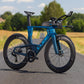 CUBE AERIUM C:68X SLT TRIATHLON BIKE 2027 LIQUIDBLUEGRID 'N' CHROME