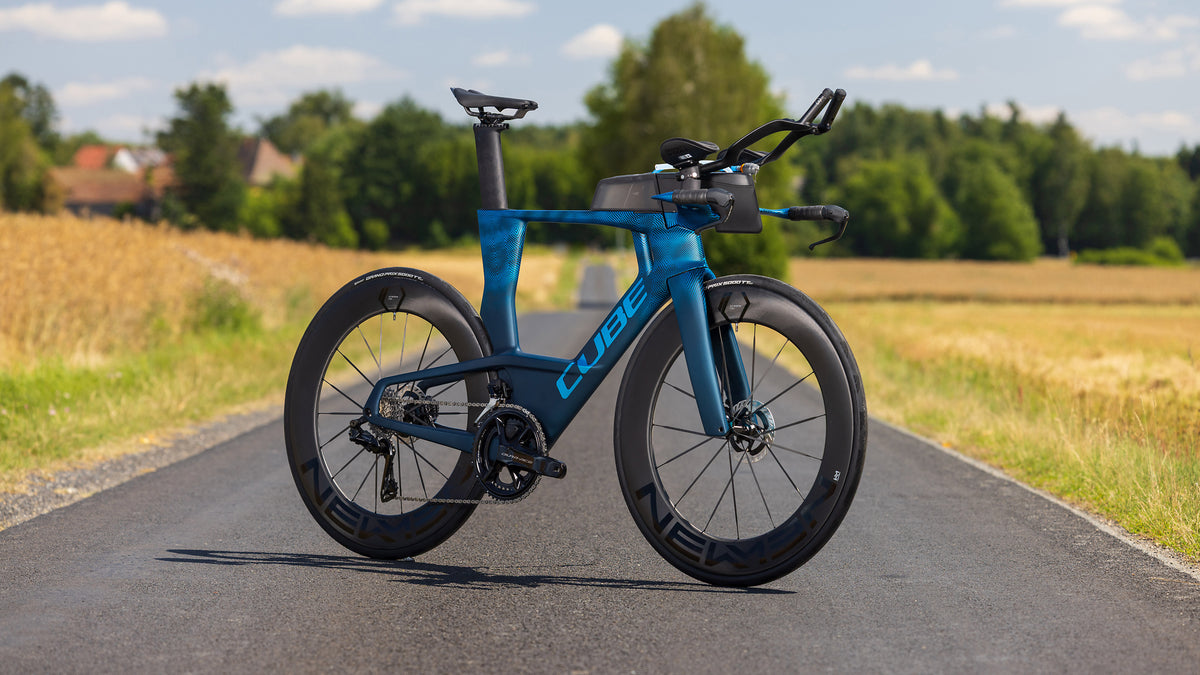 CUBE AERIUM C:68X SLT TRIATHLON BIKE 2027 LIQUIDBLUEGRID 'N' CHROME