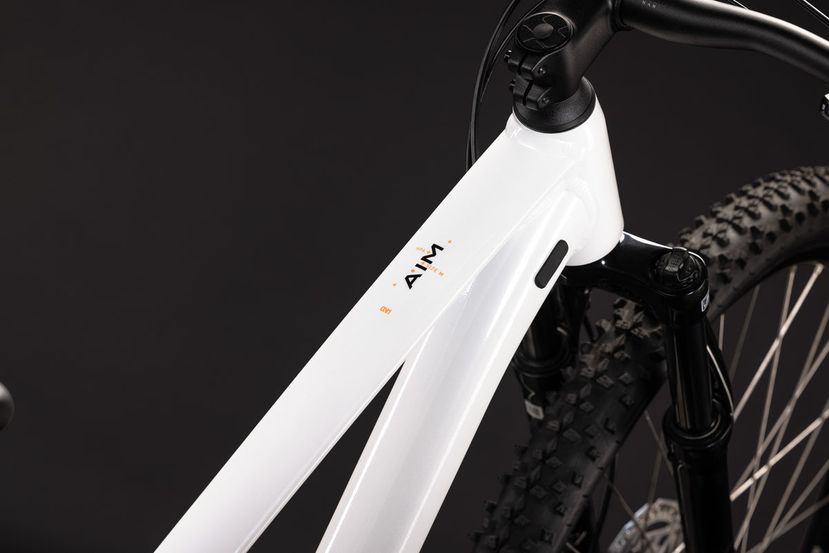 CUBE AIM ONE HARDTAIL MTB BIKE 2027 METALLICWHITE 'N' BLACK