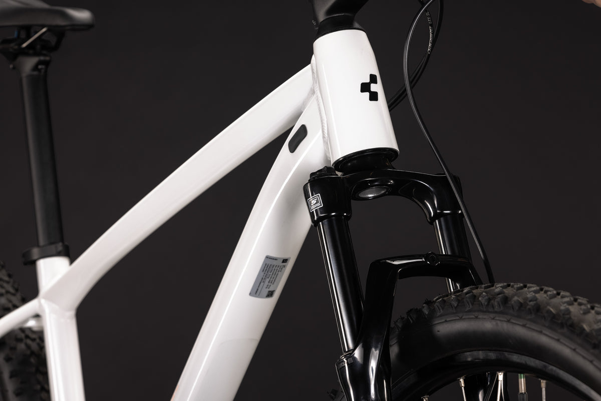 CUBE AIM ONE HARDTAIL MTB BIKE 2027 METALLICWHITE 'N' BLACK